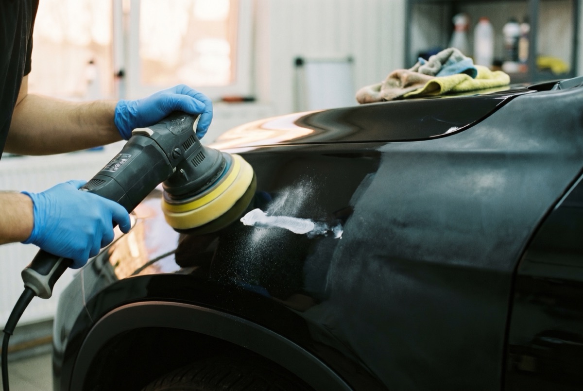 Machine paint correction restoring gloss