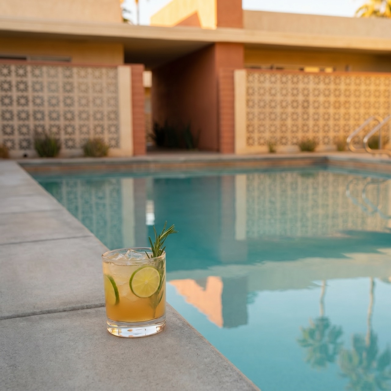 Cocktail by the pool