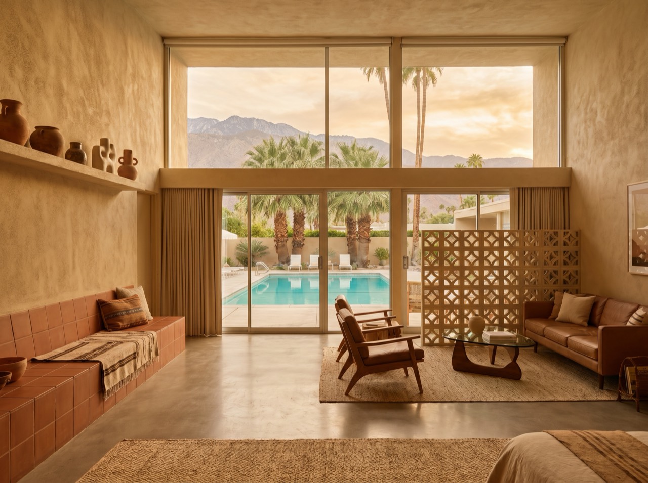Pool Suite with lounge and pool view
