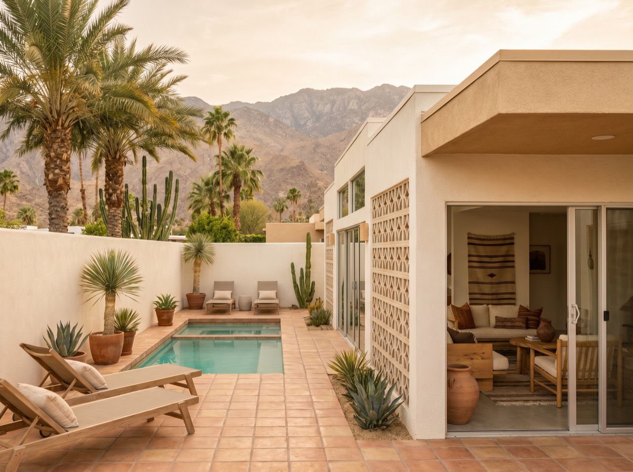 Casita Doble with two beds and patio